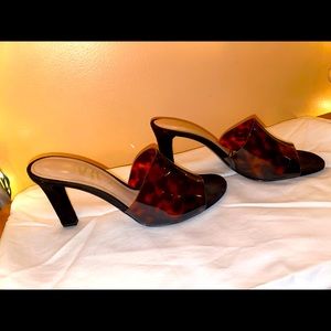 Turtoise print Mule heels from Zara size 39